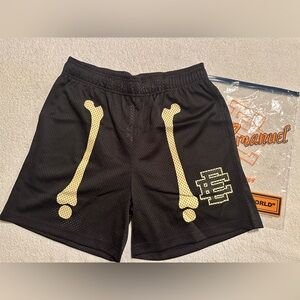 Eric Emanuel EE Black Bone Shorts Size LARGE 100% Authentic Summer Short…